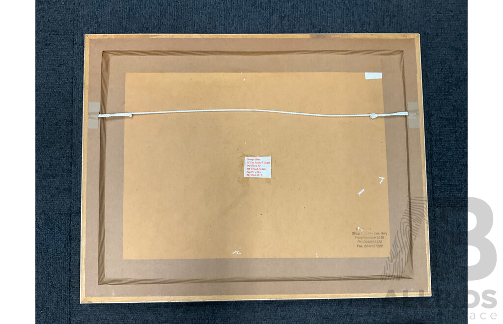 G. Rose,  ''Landscape'' - Oil on Board 45x35 Cm (frame)