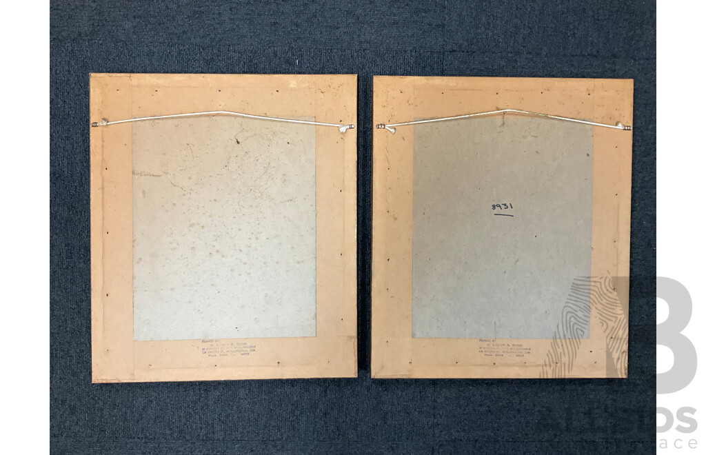 Framed Leatherwork  - Lot of 2