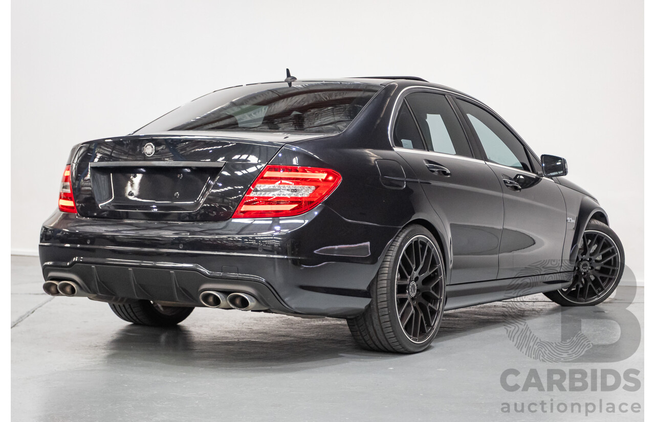11/2011 Mercedes Benz C63 AMG W204 MY11 4d Sedan Magnetite Black Metallic V8 6.3L