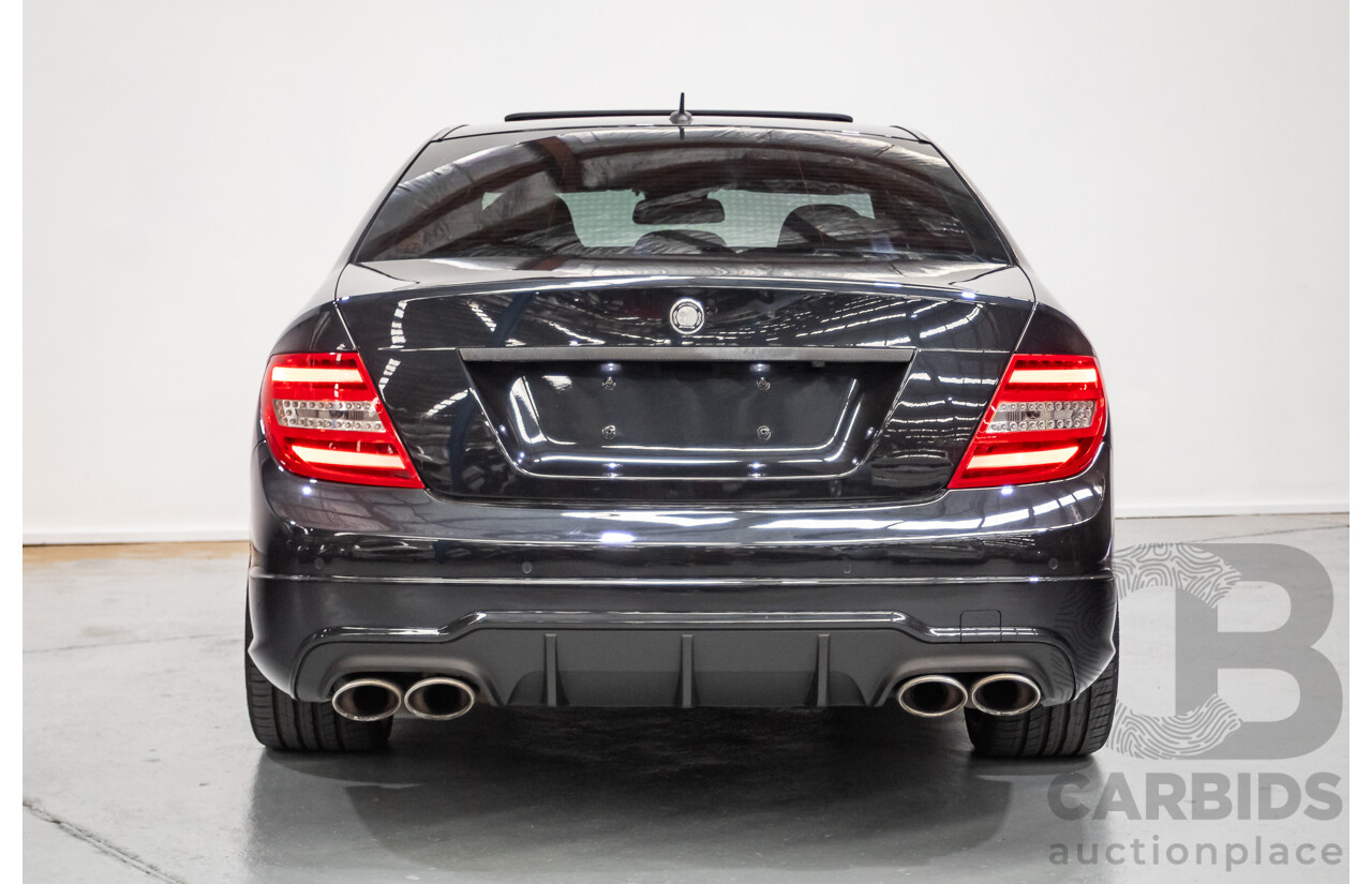 11/2011 Mercedes Benz C63 AMG W204 MY11 4d Sedan Magnetite Black Metallic V8 6.3L