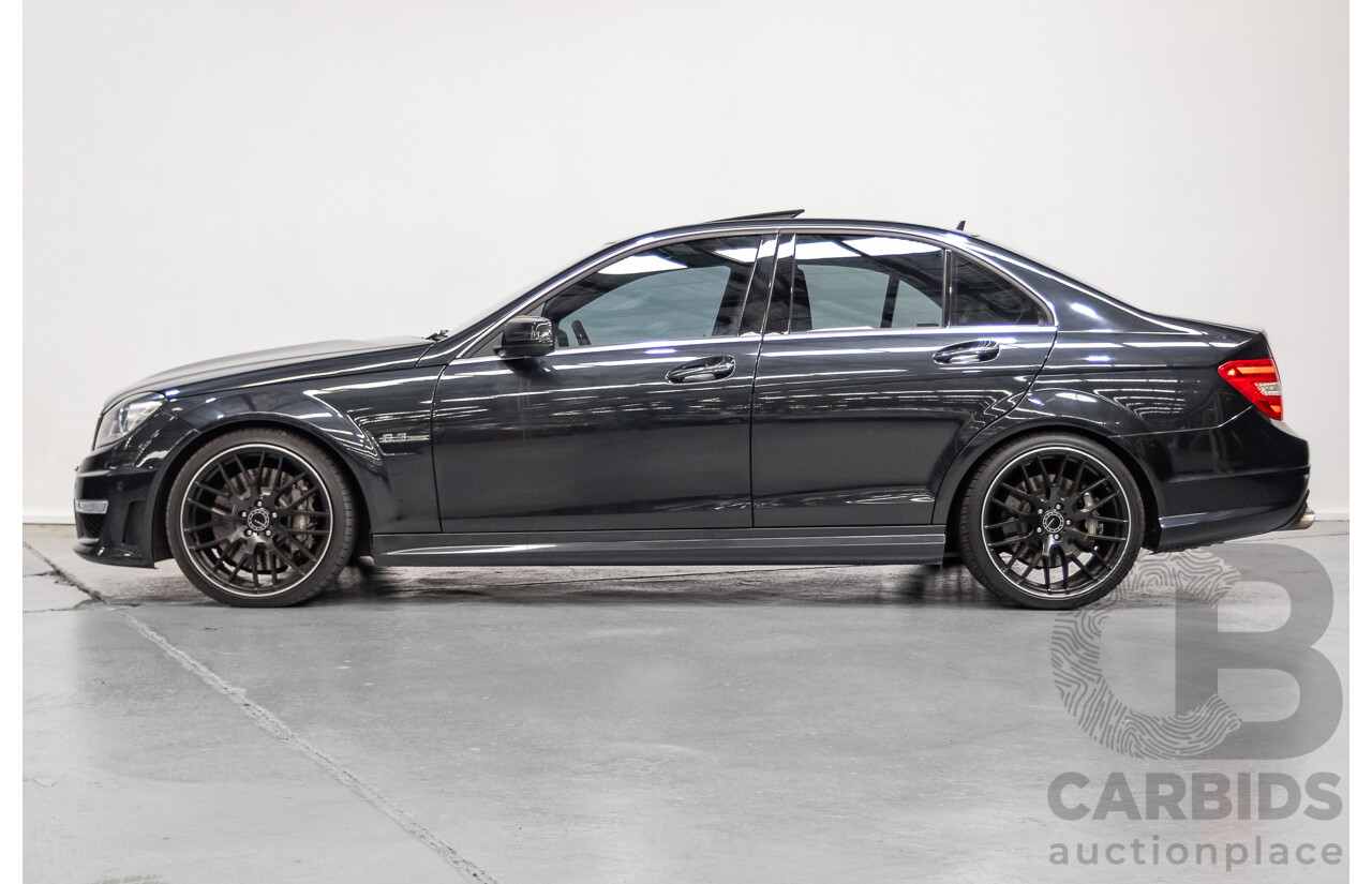 11/2011 Mercedes Benz C63 AMG W204 MY11 4d Sedan Magnetite Black Metallic V8 6.3L