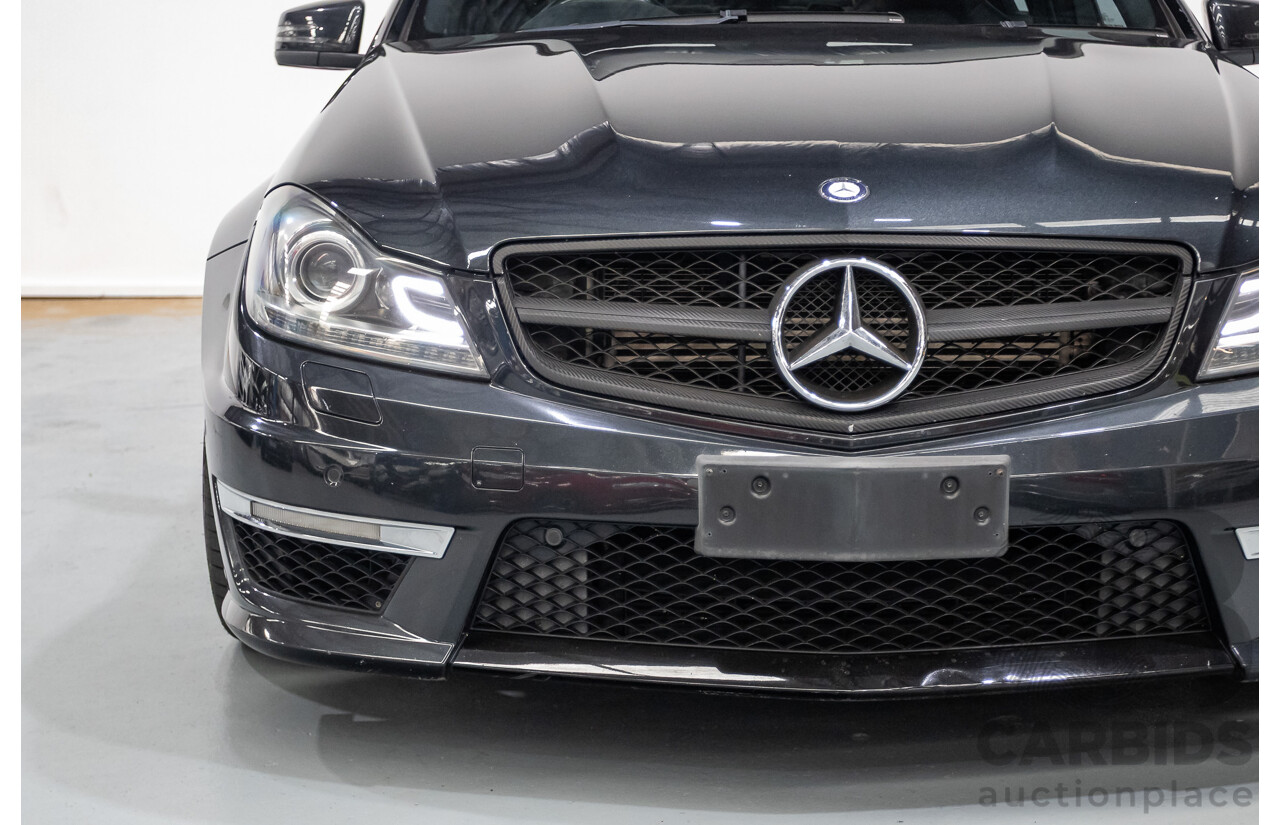 11/2011 Mercedes Benz C63 AMG W204 MY11 4d Sedan Magnetite Black Metallic V8 6.3L