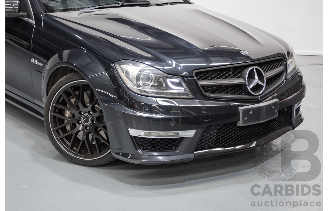 11/2011 Mercedes Benz C63 AMG W204 MY11 4d Sedan Magnetite Black Metallic V8 6.3L