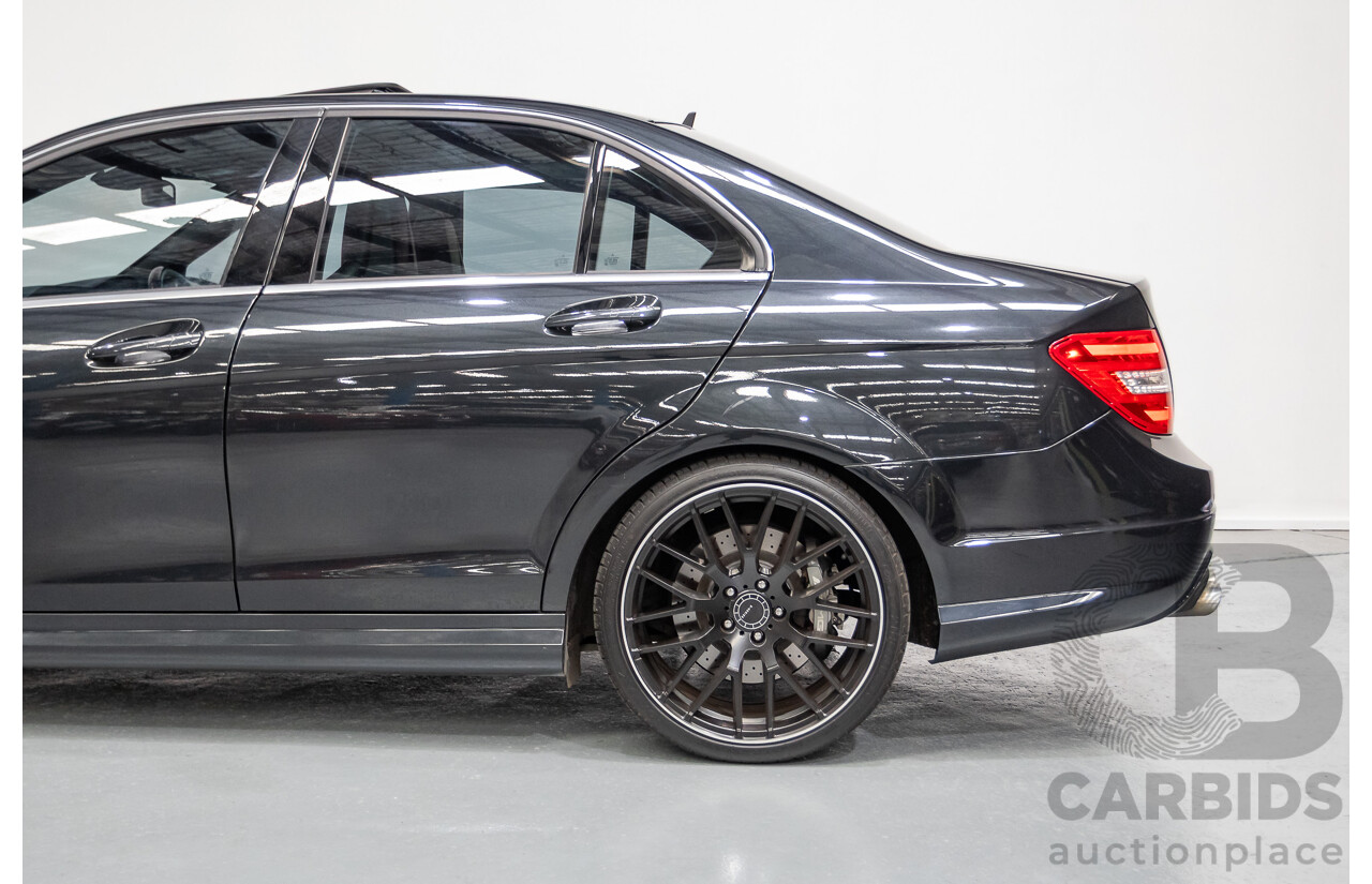 11/2011 Mercedes Benz C63 AMG W204 MY11 4d Sedan Magnetite Black Metallic V8 6.3L