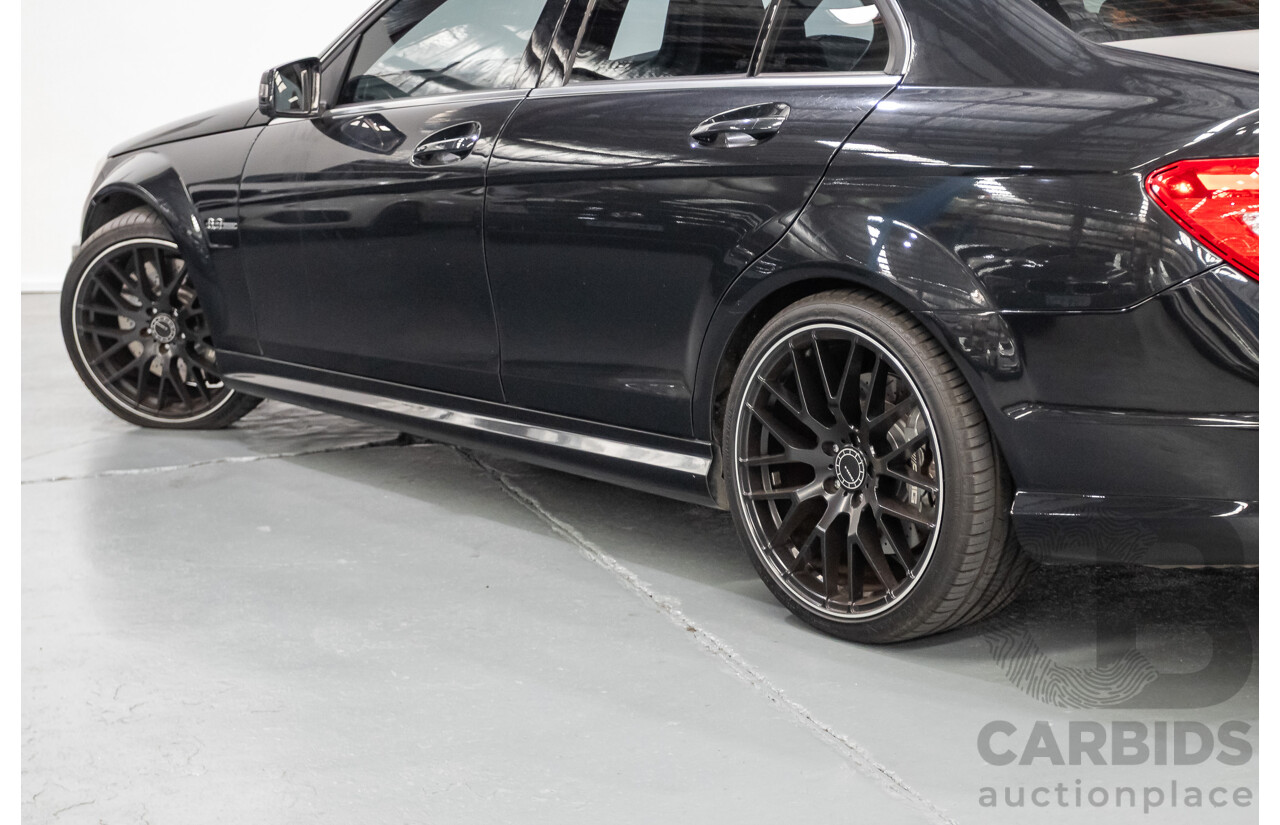 11/2011 Mercedes Benz C63 AMG W204 MY11 4d Sedan Magnetite Black Metallic V8 6.3L