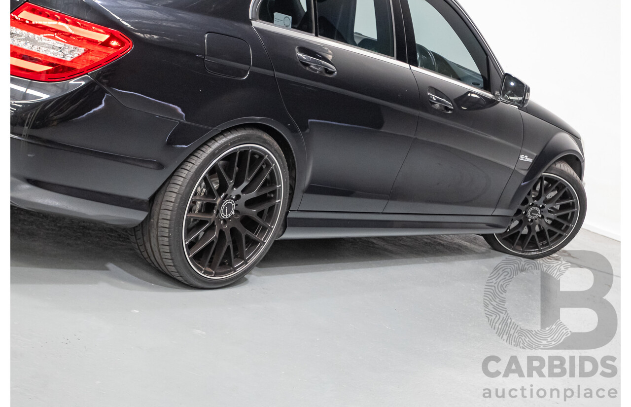 11/2011 Mercedes Benz C63 AMG W204 MY11 4d Sedan Magnetite Black Metallic V8 6.3L