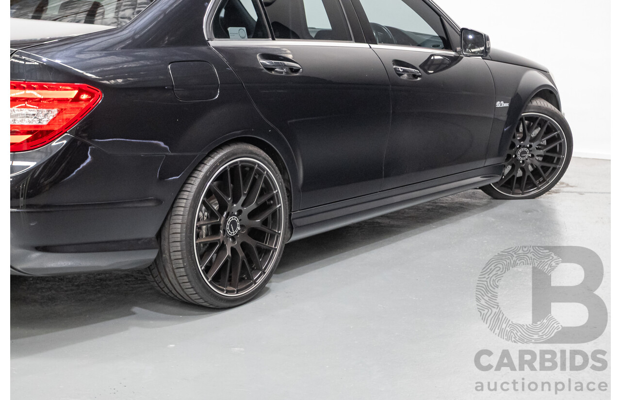 11/2011 Mercedes Benz C63 AMG W204 MY11 4d Sedan Magnetite Black Metallic V8 6.3L