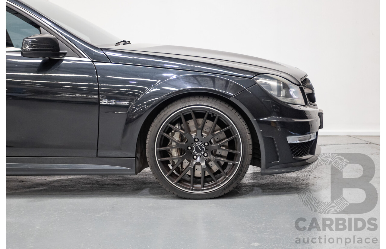 11/2011 Mercedes Benz C63 AMG W204 MY11 4d Sedan Magnetite Black Metallic V8 6.3L