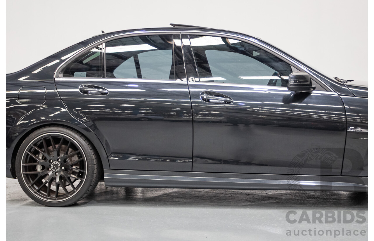 11/2011 Mercedes Benz C63 AMG W204 MY11 4d Sedan Magnetite Black Metallic V8 6.3L