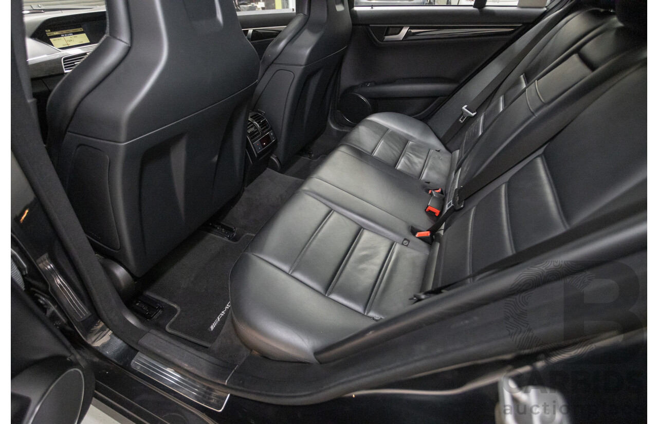 11/2011 Mercedes Benz C63 AMG W204 MY11 4d Sedan Magnetite Black Metallic V8 6.3L