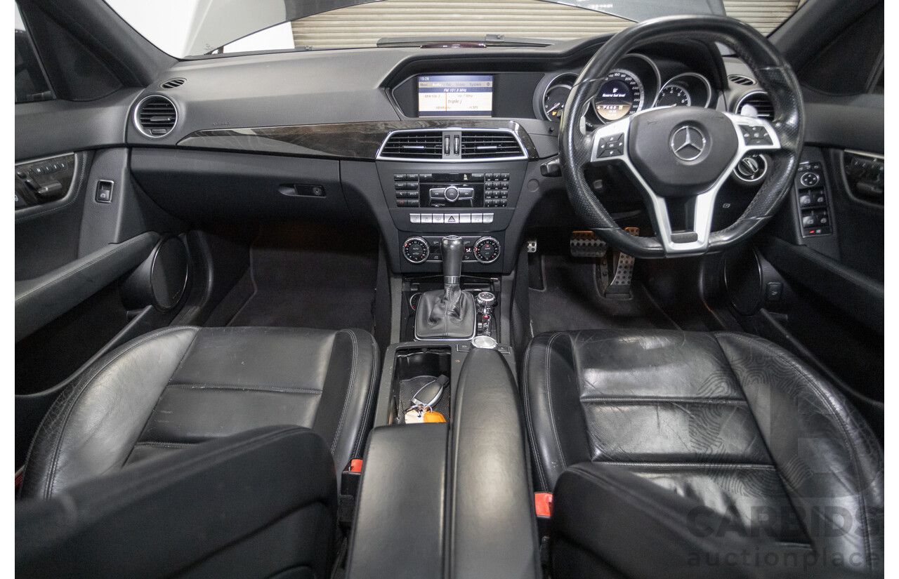 11/2011 Mercedes Benz C63 AMG W204 MY11 4d Sedan Magnetite Black Metallic V8 6.3L