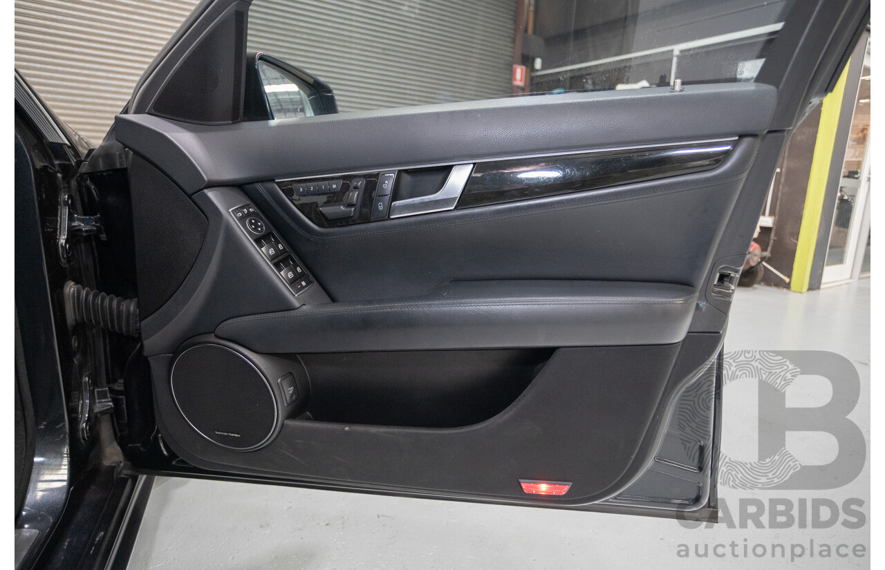 11/2011 Mercedes Benz C63 AMG W204 MY11 4d Sedan Magnetite Black Metallic V8 6.3L