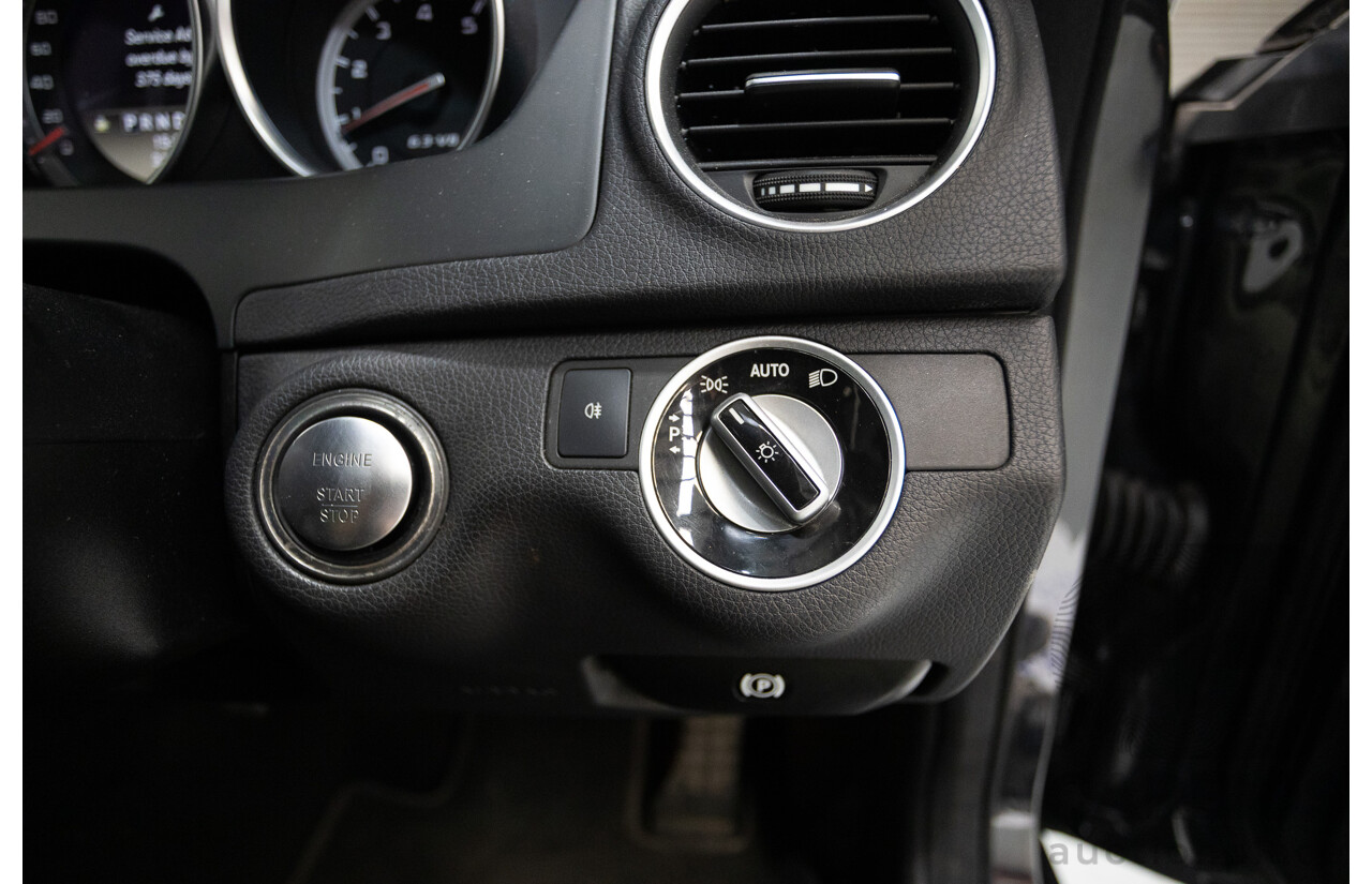 11/2011 Mercedes Benz C63 AMG W204 MY11 4d Sedan Magnetite Black Metallic V8 6.3L