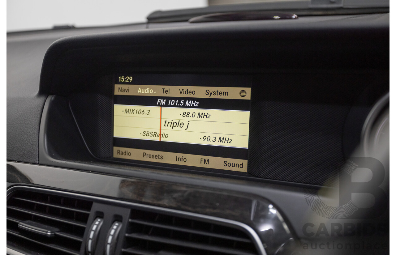 11/2011 Mercedes Benz C63 AMG W204 MY11 4d Sedan Magnetite Black Metallic V8 6.3L