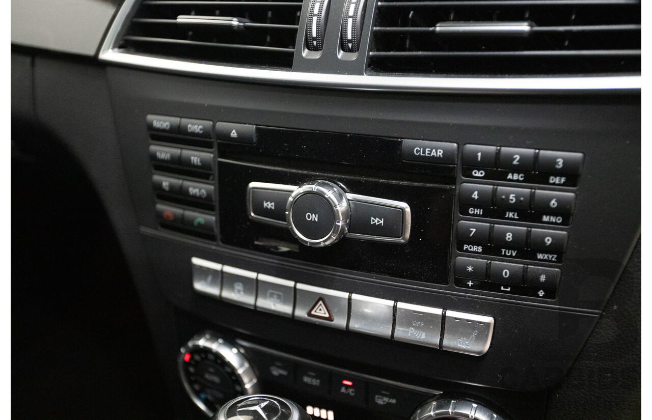 11/2011 Mercedes Benz C63 AMG W204 MY11 4d Sedan Magnetite Black Metallic V8 6.3L