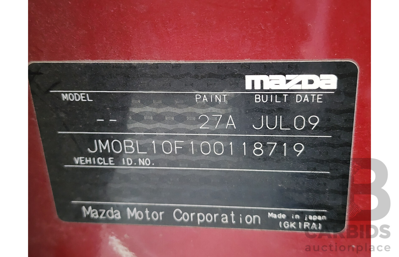 7/2009 Mazda Mazda3 NEO BL 4d Sedan Red 2.0L