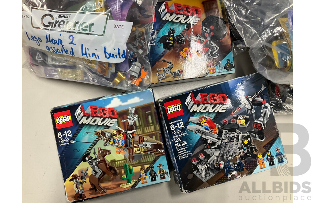 Large Collection 12 Lego the Lego Movie & Lego Movie II Sets, Opened, FIve in Original Boxes with Instructions Including Creative Ambush 70812 and More