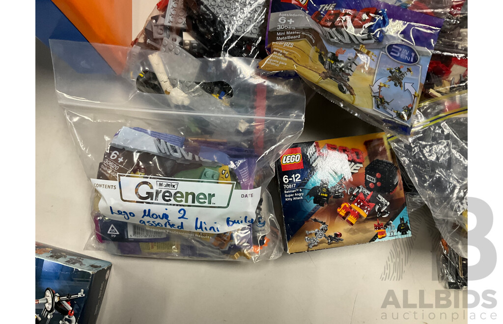 Large Collection 12 Lego the Lego Movie & Lego Movie II Sets, Opened, FIve in Original Boxes with Instructions Including Creative Ambush 70812 and More