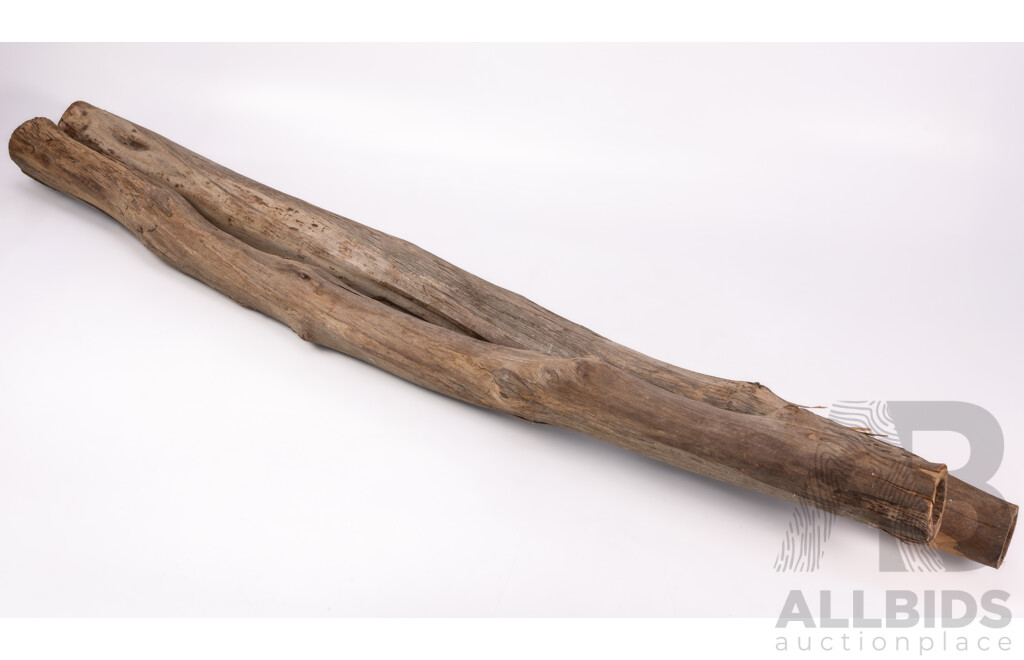 Two Hand Made Australian Eucalyptus Didgeridoo Blanks