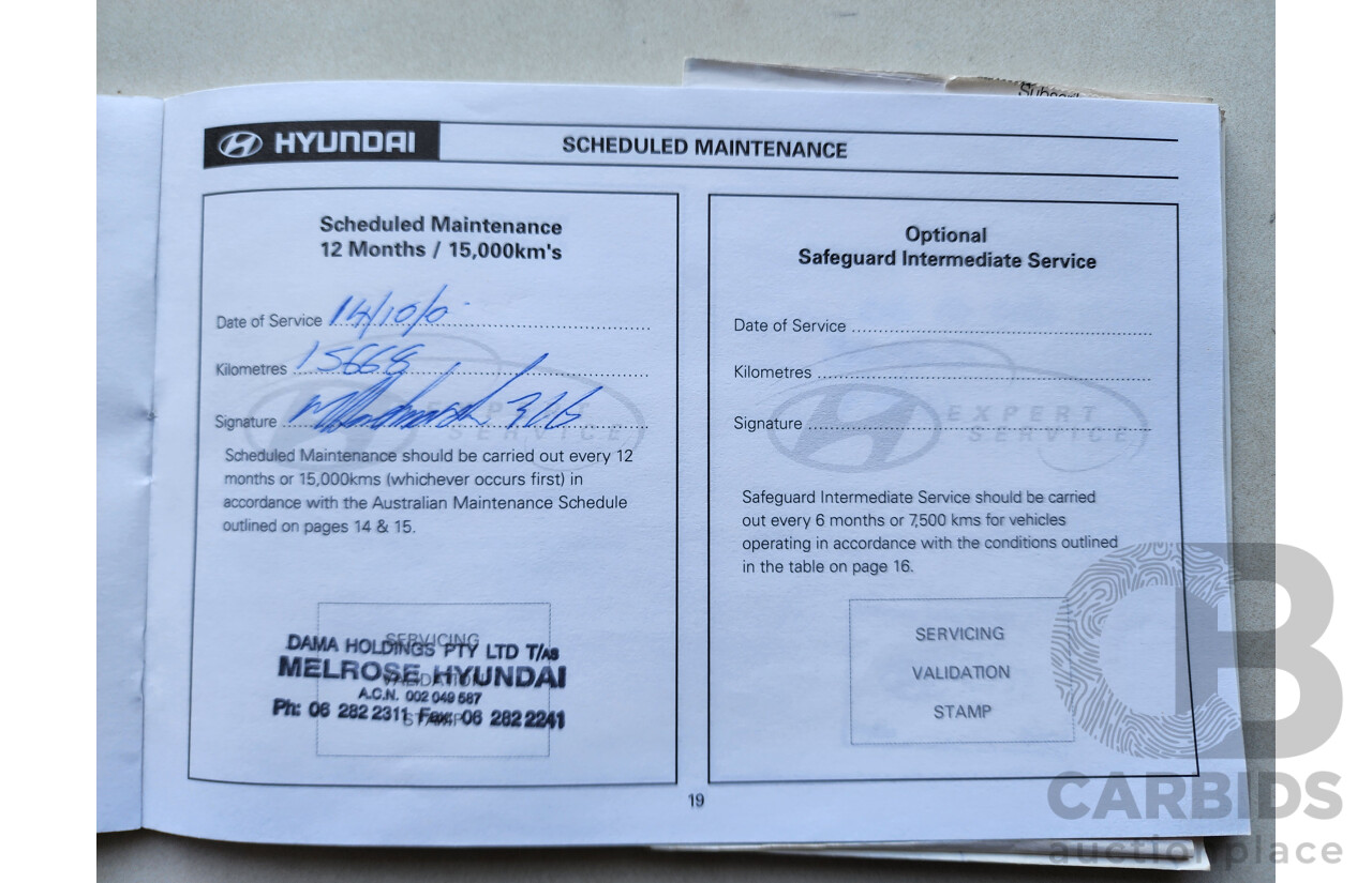 1/2005 Hyundai Sonata GL EF-B 4d Sedan Blue 2.7L