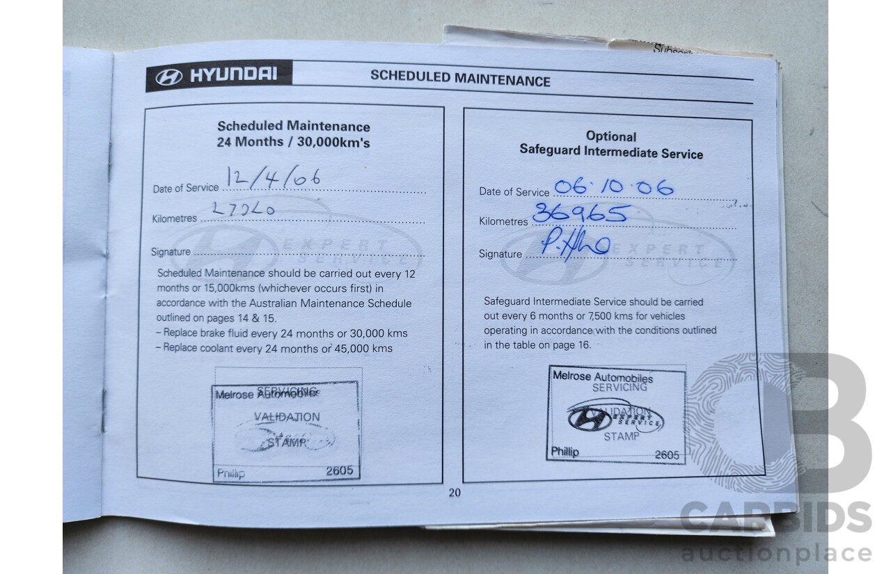 1/2005 Hyundai Sonata GL EF-B 4d Sedan Blue 2.7L