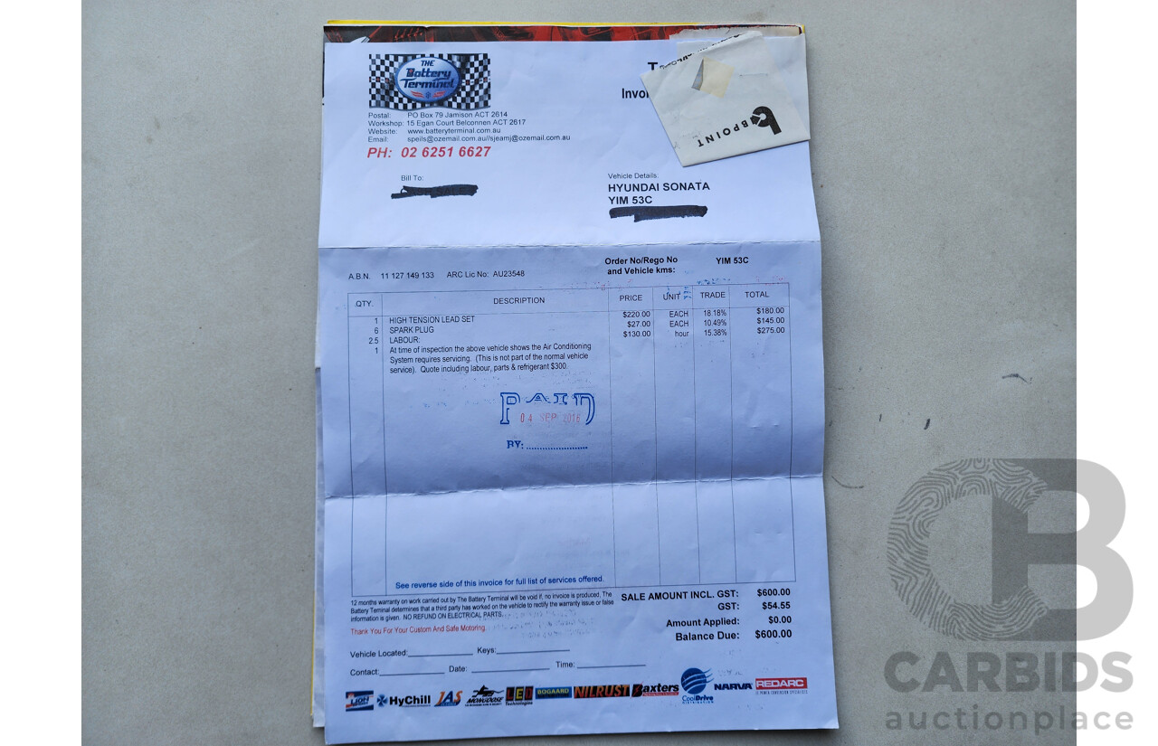 1/2005 Hyundai Sonata GL EF-B 4d Sedan Blue 2.7L