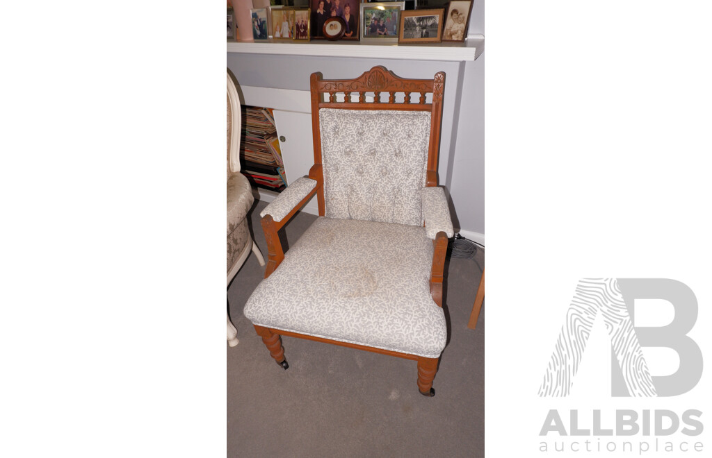 Late Victorian Kauri Pine Salon Chair