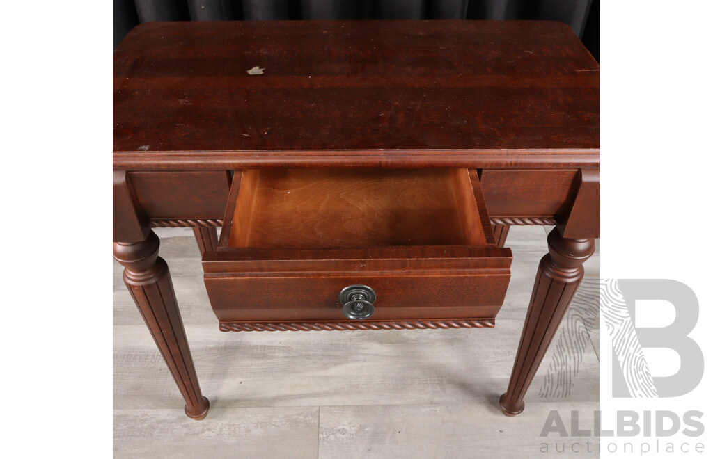 Reproduction Mahogany Hall Table, - Lot 1617388 | ALLBIDS