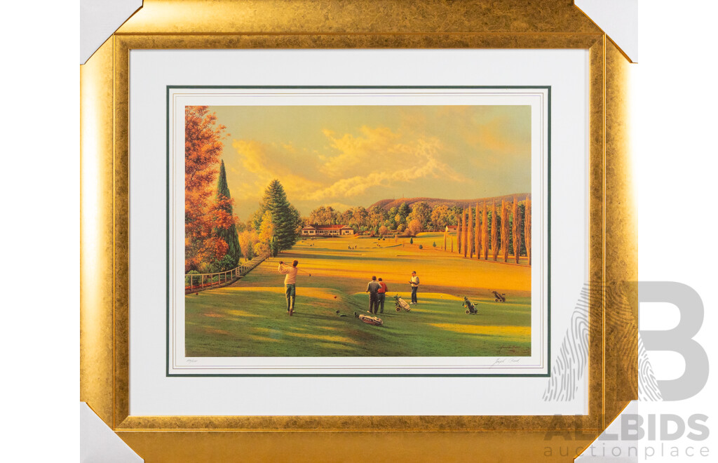 Joseph Frost, (20th Century, Czech-Born Australian, 1953 or 54-), Autumn Afternoon, Bowral Golf Club, Editioned and Signed Quality Print of Original Oil, 68 x 81 cm (frame)