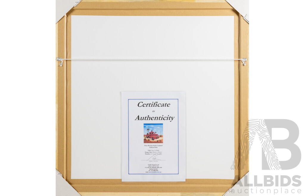 Peter Browne, (20th Century, Australian, 1947-), Free as Birds, Giclee Limited Edition Print, Hand Signed, 65 x 65 cm (frame)