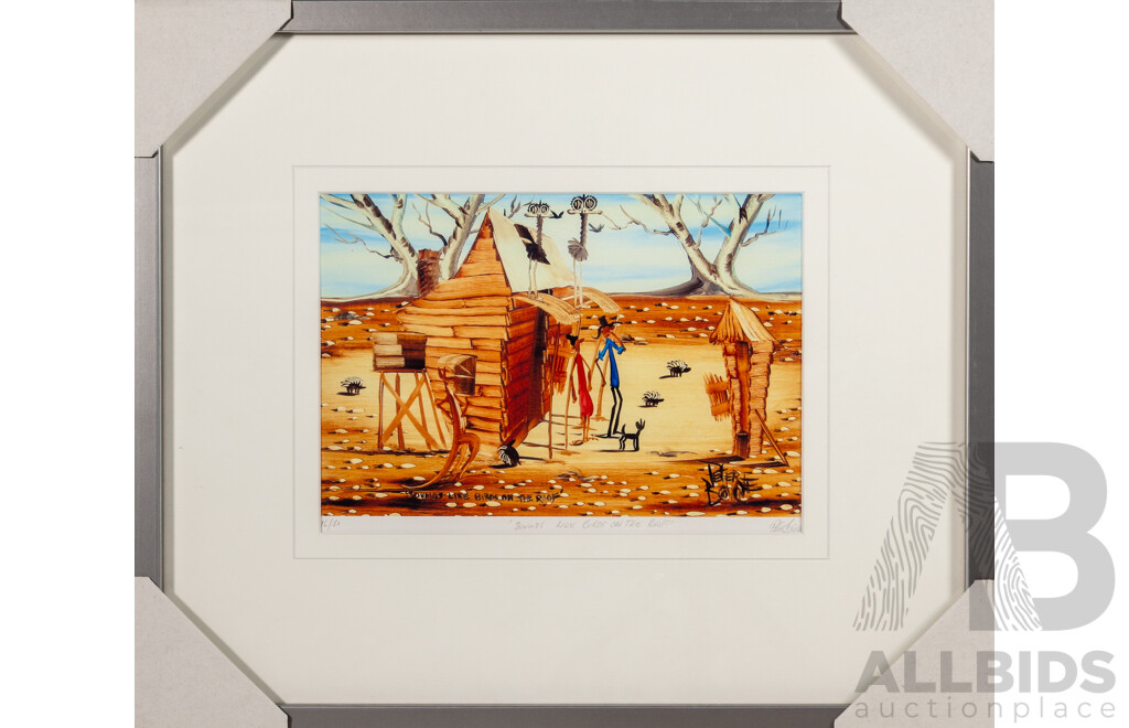 Peter Browne, (20th Century, Australian, 1947-), Sounds Like Birds on the Roof, Exceptional Signed & Editioned Giclee Print, 44 x 52 cm (frame)