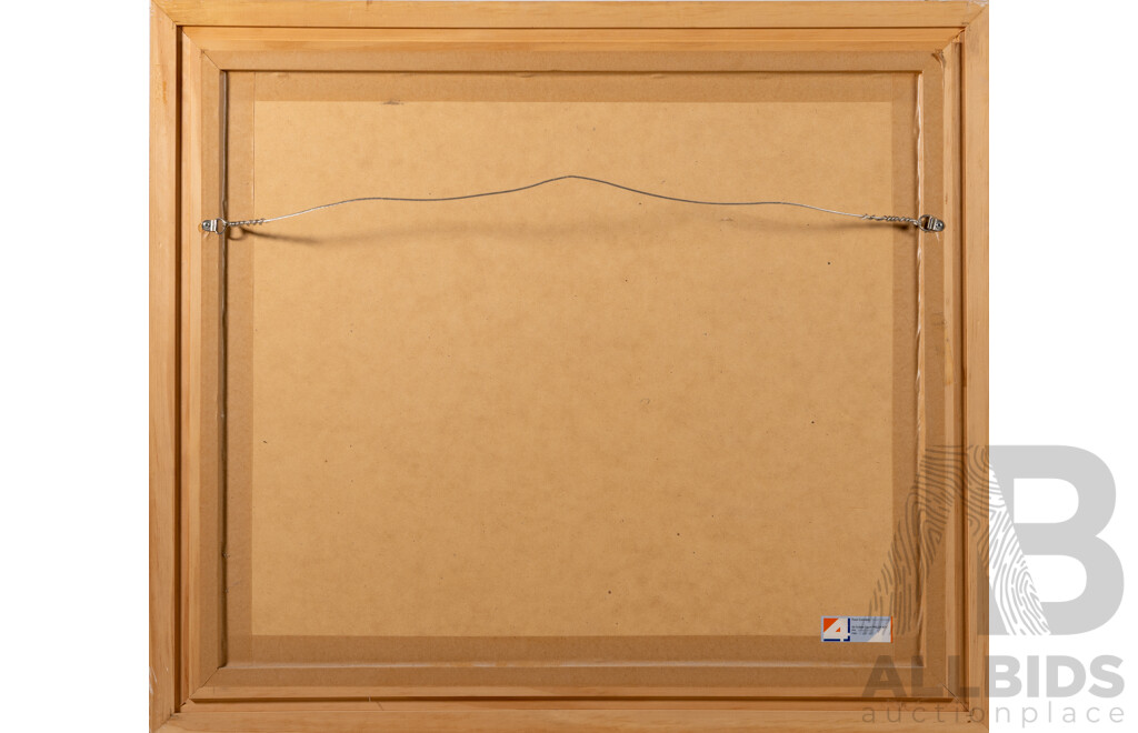 Artist Unknown, (20th Century), Lone Worker on Field, Lovely Original Canvas on Oil, 63 x 72 cm (frame)