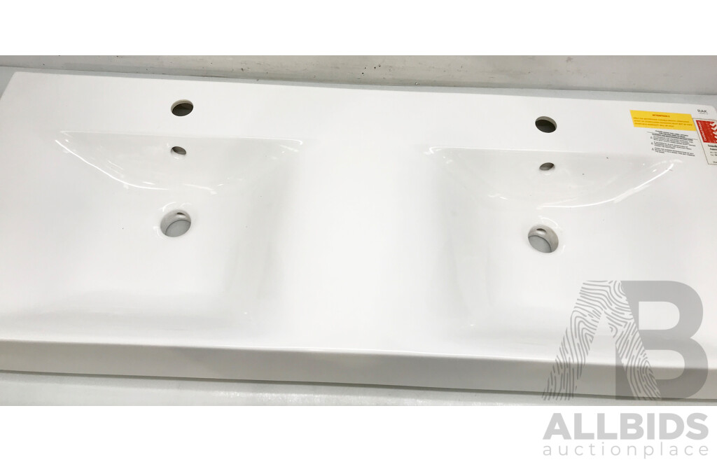 RAK Ceramics Double Wall Hung Bathroom Basin