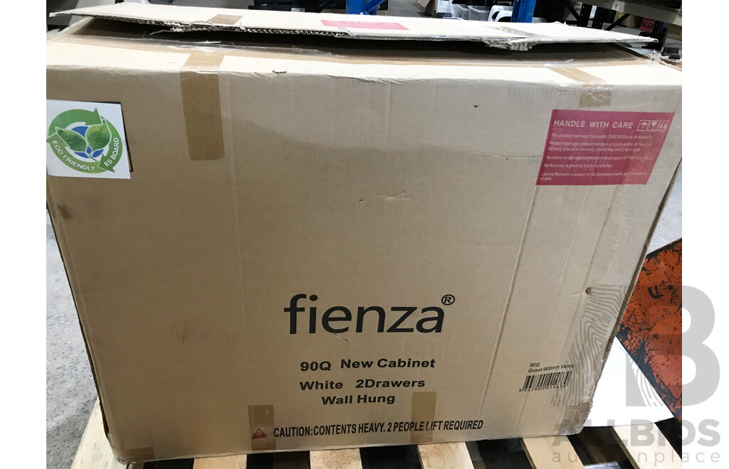 Fienza Dolce Quest 900 Wall Hung Vanity - Brand New