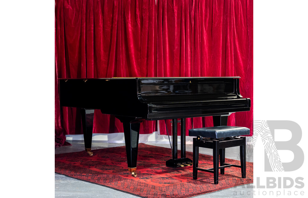 Vintage Bösendorfer Model 200 Grand Piano, Serial No. 34538, Austria, Circa 1982, with Adjustable Stool