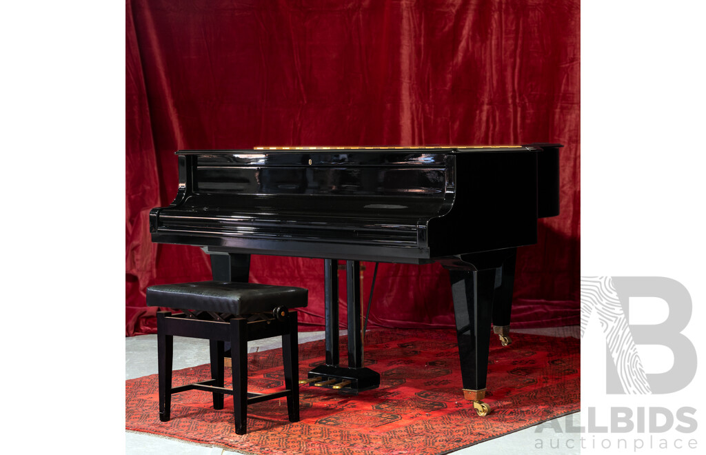 Vintage Bösendorfer Model 200 Grand Piano, Serial No. 34538, Austria, Circa 1982, with Adjustable Stool