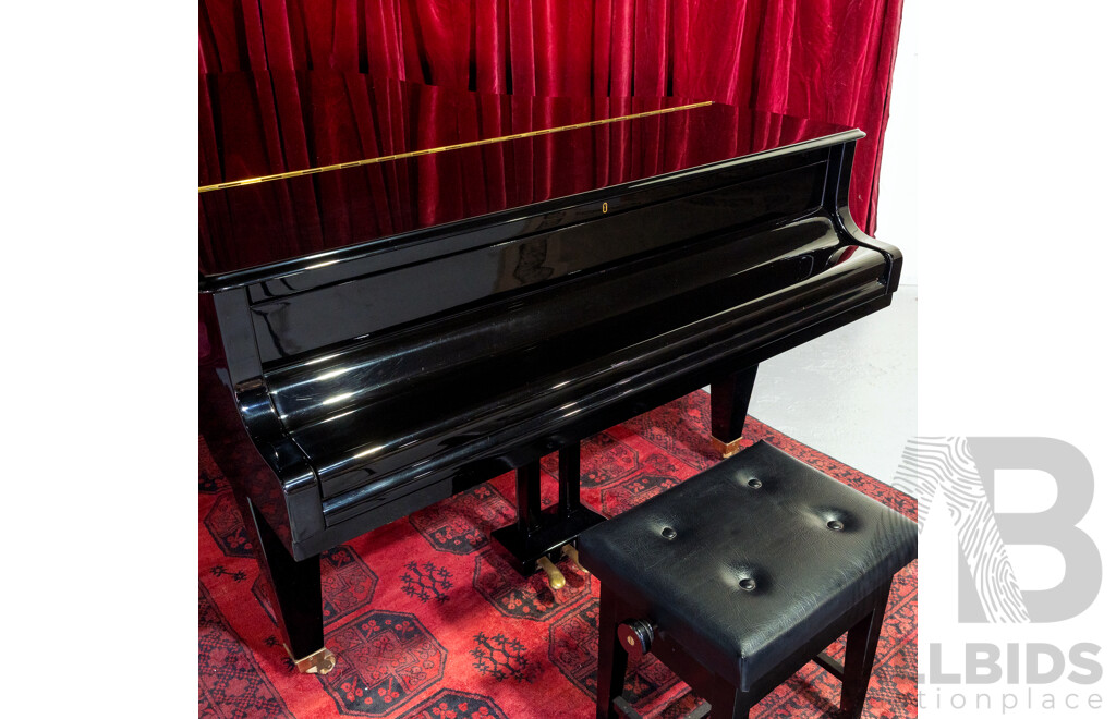 Vintage Bösendorfer Model 200 Grand Piano, Serial No. 34538, Austria, Circa 1982, with Adjustable Stool