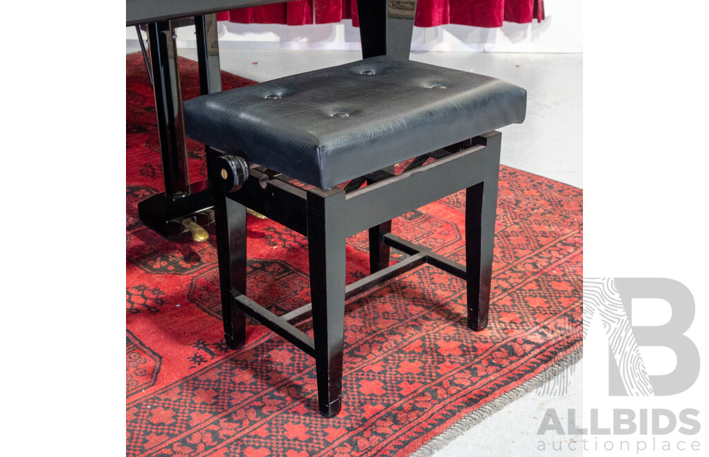 Vintage Bösendorfer Model 200 Grand Piano, Serial No. 34538, Austria, Circa 1982, with Adjustable Stool
