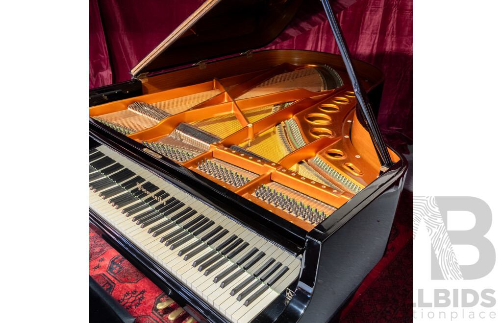 Vintage Bösendorfer Model 200 Grand Piano, Serial No. 34538, Austria, Circa 1982, with Adjustable Stool