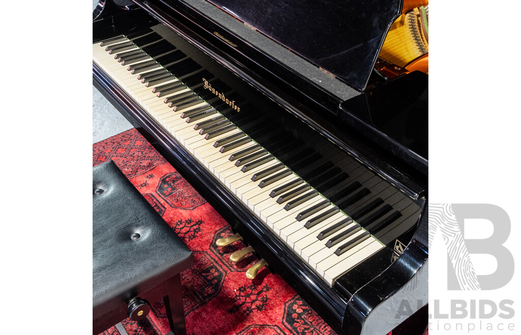 Vintage Bösendorfer Model 200 Grand Piano, Serial No. 34538, Austria, Circa 1982, with Adjustable Stool