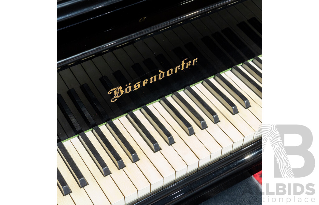 Vintage Bösendorfer Model 200 Grand Piano, Serial No. 34538, Austria, Circa 1982, with Adjustable Stool