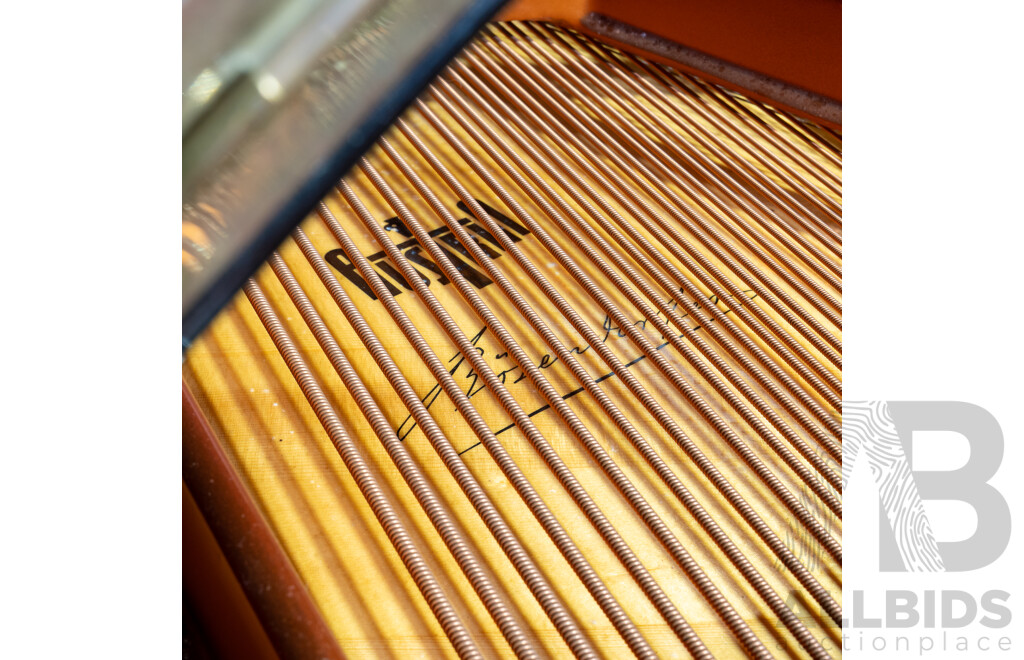 Vintage Bösendorfer Model 200 Grand Piano, Serial No. 34538, Austria, Circa 1982, with Adjustable Stool