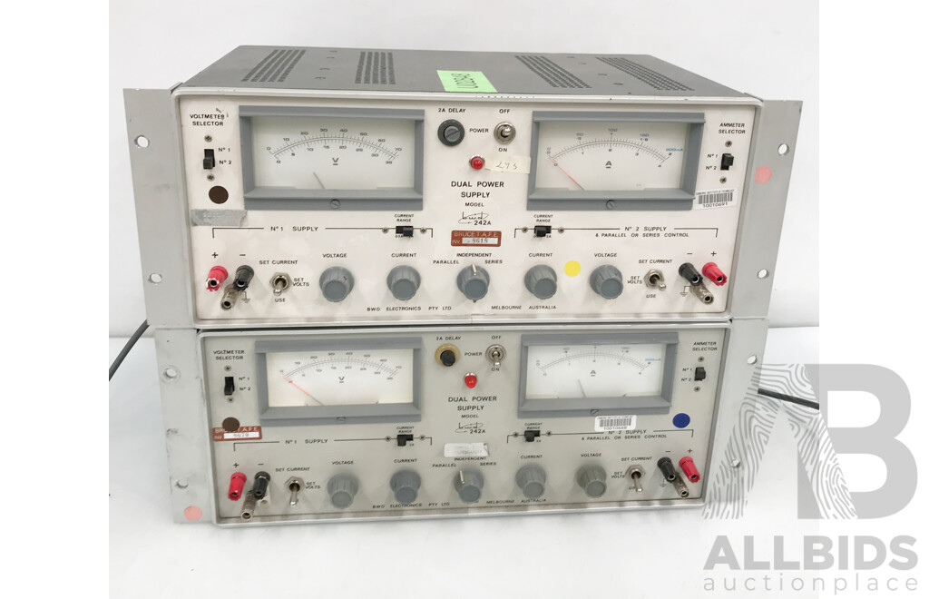 BWD (242A) Dual Power Supply - Lot of 2