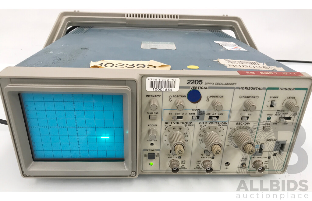 Tektronix (2205) Dual Channel Oscilloscope