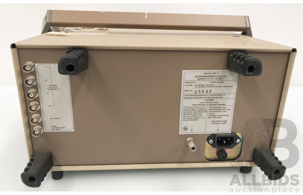 McVan Instruments PowerScope II (881A) Oscilloscope