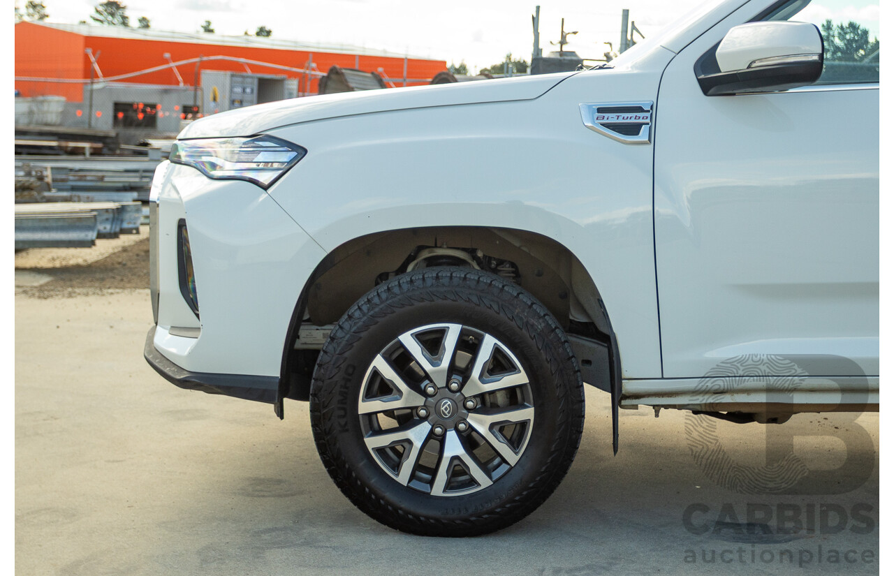 01/2022 LDV T60 MAX PRO (4x4) SK8C Double Cab Utility Blanc White Turbo Diesel 2.0L