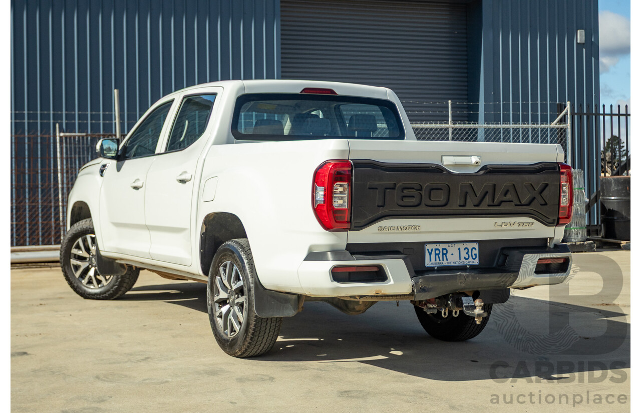 01/2022 LDV T60 MAX PRO (4x4) SK8C Double Cab Utility Blanc White Turbo Diesel 2.0L