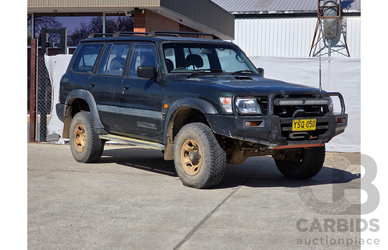 6/1999 Nissan Patrol ST (4x4) GU 4d Wagon Green 2.8L - 7 Seats