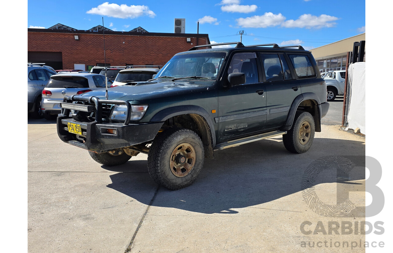 6/1999 Nissan Patrol ST (4x4) GU 4d Wagon Green 2.8L - 7 Seats