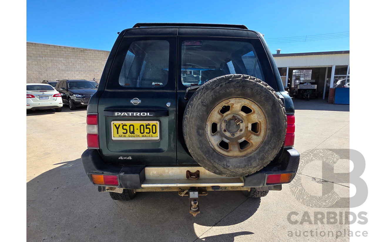 6/1999 Nissan Patrol ST (4x4) GU 4d Wagon Green 2.8L - 7 Seats